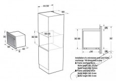 Gorenje BMX201M2BG Konyhai termékek - Mikrohullámú sütő - Mikrohullámú sütő (beépíthető) - 509169
