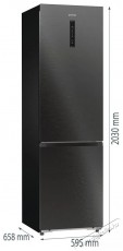 Gorenje NRB620C81BX4WFE Konyhai termékek - Hűtő, fagyasztó (szabadonálló) - Alulfagyasztós kombinált hűtő - 509631