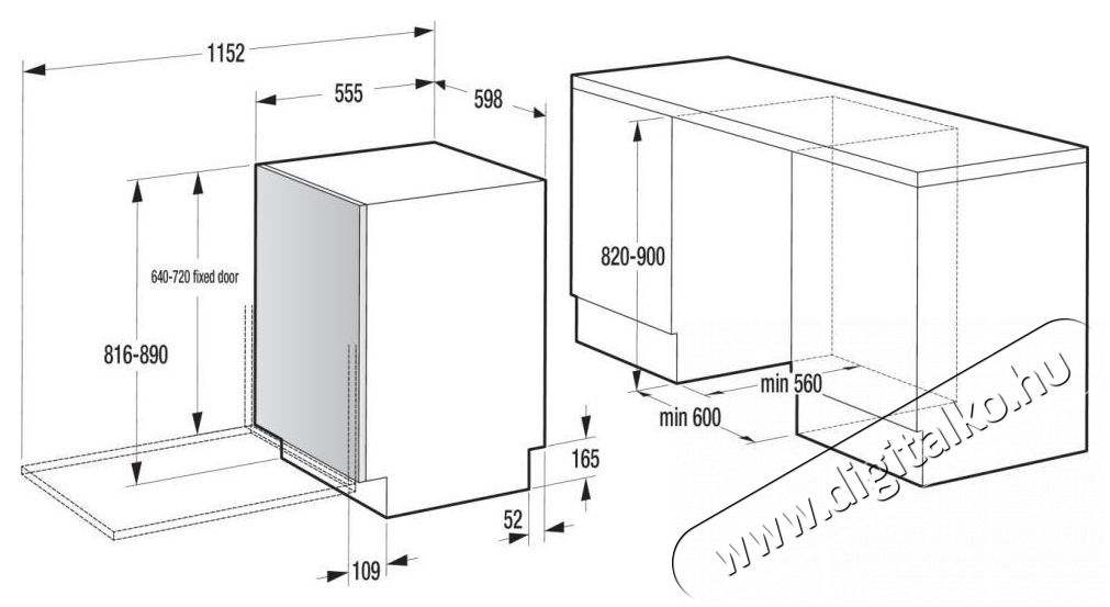 Gorenje GV663A65 Konyhai term&eacute;kek - Mosogat&oacute;g&eacute;p - Norm&aacute;l (60cm) be&eacute;p&iacute;thető mosogat&oacute;g&eacute;p - 509209