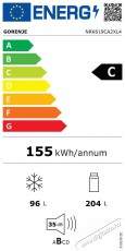 Gorenje NRK619CA2XL4 Konyhai termékek - Hűtő, fagyasztó (szabadonálló) - Alulfagyasztós kombinált hűtő - 509570