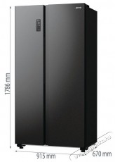 Gorenje NRR9185DABXL Konyhai termékek - Hűtő, fagyasztó (szabadonálló) - Amerikai típusú Side By Side hűtő - 509426