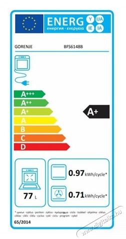 Gorenje BFS6148B fekete, be&eacute;p&iacute;thető, s&uuml;tőt&eacute;r: 77L, grill, l&eacute;gkever&eacute;s, s&uuml;tő Konyhai term&eacute;kek - S&uuml;tő-főzőlap, tűzhely (be&eacute;p&iacute;thető) - S&uuml;tő (be&eacute;p&iacute;thető) - 514399