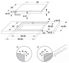 Gorenje ECT643BX Konyhai termékek - Sütő-főzőlap, tűzhely (beépíthető) - Indukciós főzőlap (beépíthető) - 515470