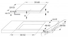 Gorenje GI6442BSCWF Konyhai termékek - Sütő-főzőlap, tűzhely (beépíthető) - Indukciós főzőlap (beépíthető) - 515473