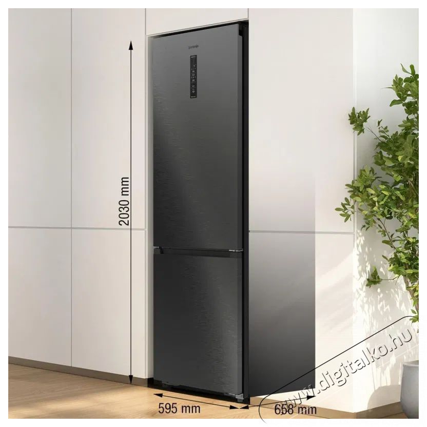 Gorenje NRB620C61BX4WFE Szabadon&aacute;ll&oacute; alulfagyaszt&oacute;s kombin&aacute;lt hűtő Konyhai term&eacute;kek - Hűtő, fagyaszt&oacute; (szabadon&aacute;ll&oacute;) - Alulfagyaszt&oacute;s kombin&aacute;lt hűtő - 527216
