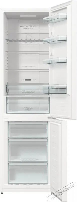 Gorenje NRK620DA2W4 Szabadon&aacute;ll&oacute; alulfagyaszt&oacute;s kombin&aacute;lt hűtő Konyhai term&eacute;kek - Hűtő, fagyaszt&oacute; (szabadon&aacute;ll&oacute;) - Alulfagyaszt&oacute;s kombin&aacute;lt hűtő - 527218