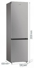 Gorenje NRB620C6X4WFE Konyhai term&eacute;kek - Hűtő, fagyaszt&oacute; (szabadon&aacute;ll&oacute;) - Alulfagyaszt&oacute;s kombin&aacute;lt hűtő - 515444