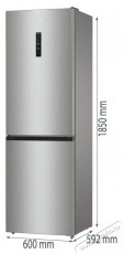 Gorenje NRK619DA2XL4 Konyhai termékek - Hűtő, fagyasztó (szabadonálló) - Alulfagyasztós kombinált hűtő - 515447