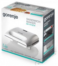 Gorenje SM701GCW szendvicss&uuml;tő Konyhai term&eacute;kek - Konyhai kisg&eacute;p (s&uuml;t&eacute;s / főz&eacute;s / hűt&eacute;s / &eacute;telk&eacute;sz&iacute;t&eacute;s) - Melegszendvics / gofri s&uuml;tő - 522864