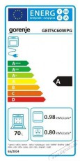 Gorenje GEIT5C60WPG Konyhai term&eacute;kek - S&uuml;tő-főzőlap, tűzhely (szabadon&aacute;ll&oacute;) - Elektromos tűzhely (szabadon&aacute;ll&oacute;) - 515458