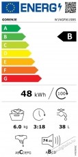 Gorenje W1NGPI61SBS el&ouml;lt&ouml;ltős mos&oacute;g&eacute;p H&aacute;ztart&aacute;s / Otthon / K&uuml;lt&eacute;r - Mos&oacute;g&eacute;p / sz&aacute;r&iacute;t&oacute;g&eacute;p - El&ouml;lt&ouml;ltős norm&aacute;l (60cm-ig) mos&oacute;g&eacute;p - 502590