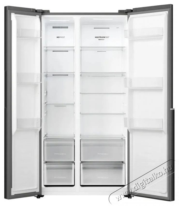 Gorenje NRS917E41BX Hűtőszekr&eacute;ny, hűtőg&eacute;p Konyhai term&eacute;kek - Hűtő, fagyaszt&oacute; (szabadon&aacute;ll&oacute;) - Amerikai t&iacute;pus&uacute; Side By Side hűtő - 531527
