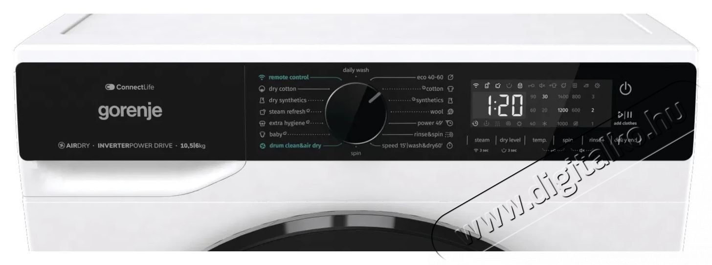 Gorenje WD2PA1X64ADW Mos&oacute;g&eacute;p H&aacute;ztart&aacute;s / Otthon / K&uuml;lt&eacute;r - Mos&oacute;g&eacute;p / sz&aacute;r&iacute;t&oacute;g&eacute;p - El&ouml;lt&ouml;ltős norm&aacute;l (60cm-ig) mos&oacute;g&eacute;p - 531522