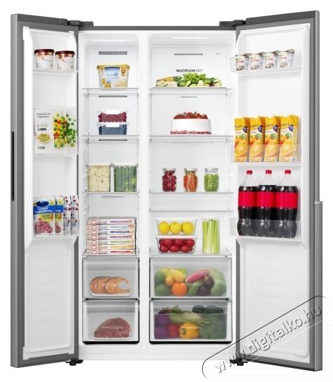 Gorenje NRS917E41X amerikai SideBySide hűtőszekr&eacute;ny Konyhai term&eacute;kek - Hűtő, fagyaszt&oacute; (szabadon&aacute;ll&oacute;) - Amerikai t&iacute;pus&uacute; Side By Side hűtő - 531525