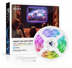 Gosund Nitebird NITEBIRD SL1 Smart Wi-Fi-s RGB LED szalag 2,8m, zene és APP vezérlés Háztartás / Otthon / Kültér - Világítás / elektromosság - Led szalag / fényfüzér - 406775