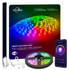 Gosund Nitebird NITEBIRD SL2 Smart Wi-Fi-s RGB LED szalag 5m, zene és APP vezérlés Háztartás / Otthon / Kültér - Világítás / elektromosság - Led szalag / fényfüzér - 406711