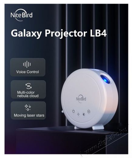 Gosund Nitebird GOSUND LB4 Smart Wi-Fi-s csillagprojektor Háztartás / Otthon / Kültér - Világítás / elektromosság - Hangulat teremtő világítás - 457589