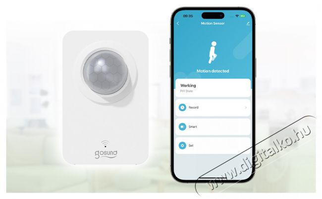 Gosund Zigbee PIR Motion Sensor Háztartás / Otthon / Kültér - Biztonságtechnika - Mozgásérzékelő - 519456