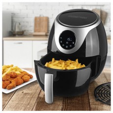 GOURMETmaxx GOURMETmaxx 03543 Digitális Forrólevegős Fritőz, 3L, 1300W, Fekete Konyhai termékek - Konyhai kisgép (sütés / főzés / hűtés / ételkészítés) - Légkeveréses főzőgép / elektromos kukta / multifunkciós sütő - 500378