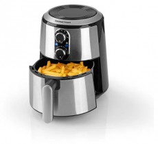 GOURMETmaxx GOURMETmaxx 04910 Forrólevegős Fritőz, 2,7L, 1500W, Inox/Fekete Konyhai termékek - Konyhai kisgép (sütés / főzés / hűtés / ételkészítés) - Légkeveréses főzőgép / elektromos kukta / multifunkciós sütő - 500379