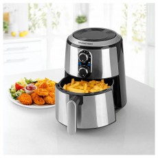 GOURMETmaxx GOURMETmaxx 04910 Forrólevegős Fritőz, 2,7L, 1500W, Inox/Fekete Konyhai termékek - Konyhai kisgép (sütés / főzés / hűtés / ételkészítés) - Légkeveréses főzőgép / elektromos kukta / multifunkciós sütő - 500379