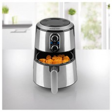 GOURMETmaxx GOURMETmaxx 04910 Forrólevegős Fritőz, 2,7L, 1500W, Inox/Fekete Konyhai termékek - Konyhai kisgép (sütés / főzés / hűtés / ételkészítés) - Légkeveréses főzőgép / elektromos kukta / multifunkciós sütő - 500379