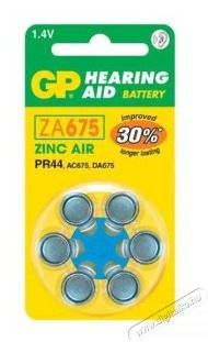 GP Batteries GP Hearing Aid ZA675 (7003ZD, PR44) Cink-levegő hallókészülék elem 6db/bliszter Akkuk és töltők - Elem - 406272