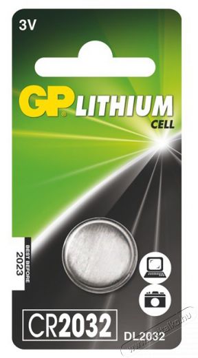 GP Batteries GP CR2032 lítium gombelem 1db/bliszter Akkuk és töltők - Elem - 410774