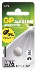 GP Batteries GP LR44 (A76) alkáli gombelem 1db/bliszter Akkuk és töltők - Elem - 410220