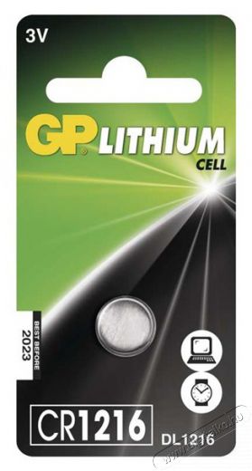 GP Batteries GP CR1216 lítium gombelem 1db/bliszter Akkuk és töltők - Elem - 464270