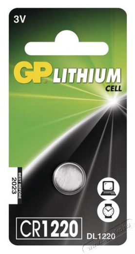 GP Batteries GP CR1220 lítium gombelem 1db/bliszter Akkuk és töltők - Elem - 464271