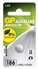 GP Batteries GP LR43 (V12GA) fotó és kalkulátor elem 1db/bliszter Akkuk és töltők - Elem - 464621