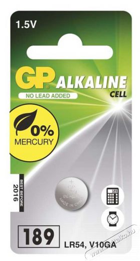 GP Batteries GP LR54 (189f) alkáli gombelem 1db/bliszter Akkuk és töltők - Elem - 464622
