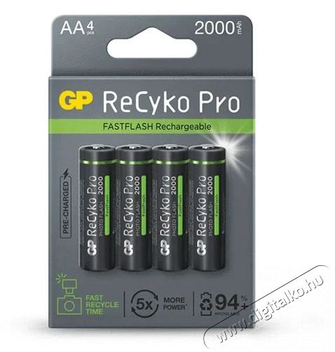 GP Batteries GP ReCyko Pro Photo Flash AA/HR6/4db ceruza akkumulátor Egyéb - Nem forgalmazzuk ! - 439182