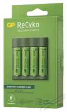 GP Batteries GP USB Everyday B421 Akkutöltő + 4×AA GP ReCyko 2700 Fényképezőgép / kamera - Sport kamera tartozékok - Akkumulátor / töltő - 441486