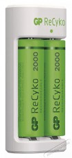 GP Batteries GP Eco E211 Akkutöltő + 2×AA GP ReCyko 2000 Akkuk és töltők - Li-ion akkumulátor és töltő (utángyártott) - Töltő - 416718