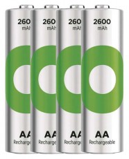 GP Batteries GP ReCyko NiMH Akkumulátor HR6 (AA) 2600mAh 4db Akkuk és töltők - Elem méretű akku és töltő - Akku - 507321