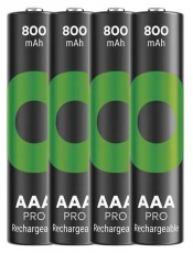 GP Batteries GP ReCyko Pro NiMH Akkumulátor HR03 (AAA) 4db Akkuk és töltők - Elem méretű akku és töltő - Akku - 507323