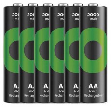 GP Batteries GP ReCyko Pro NiMH Akkumulátor HR6 (AA) 6db Akkuk és töltők - Elem méretű akku és töltő - Akku - 507325