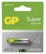 GP Batteries GP Super alkáli elem AAA 4db Akkuk és töltők - Elem - 507145