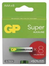 GP Batteries GP Super alkáli elem AAA 8db Akkuk és töltők - Elem - 507146