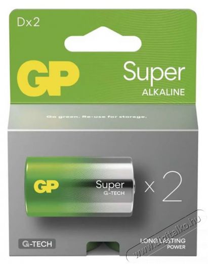 GP Batteries GP Super alkáli elem LR20 (D) 2db Akkuk és töltők - Elem - 507150