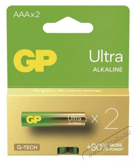 GP Batteries GP B02112 Ultra alkáli elem AAA (LR03) 2db/bliszter Akkuk és töltők - Elem - 508399