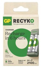 GP Batteries GP B50224 Eco E221+ 2xAA ReCyko 2100mAh akkumulátor töltő Fényképezőgép / kamera - Sport kamera tartozékok - Akkumulátor / töltő - 508401