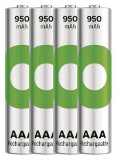 GP Batteries GP ReCyko NiMH Akkumulátor HR03 (AAA) 950mAh 4db Akkuk és töltők - Li-ion akkumulátor és töltő (gyári) - Akku - 508820