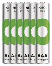 GP Batteries GP ReCyko NiMH Akkumulátor HR03 (AAA) 950mAh 6db Akkuk és töltők - Li-ion akkumulátor és töltő (gyári) - Akku - 508821