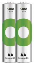 GP Batteries GP ReCyko NiMH Akkumulátor HR6 (AA) 1300mAh 2db Akkuk és töltők - Li-ion akkumulátor és töltő (gyári) - Akku - 508822