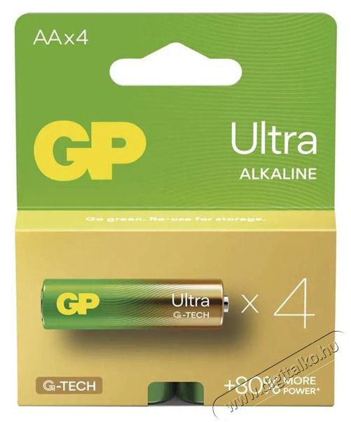 GP Batteries GP Ultra alk&aacute;li elem AA 4db Akkuk &eacute;s t&ouml;ltők - Elem - 508806