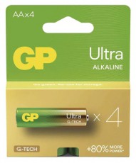 GP Batteries GP Ultra alk&aacute;li elem AA 4db - Akkuk &eacute;s t&ouml;ltők - Elem - 508806