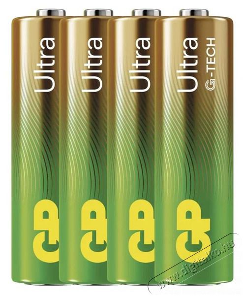 GP Batteries GP Ultra alk&aacute;li elem AA 4db Akkuk &eacute;s t&ouml;ltők - Elem - 508806